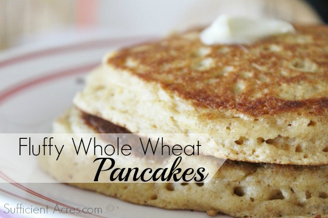 Fluffy Whole Wheat Pancakes