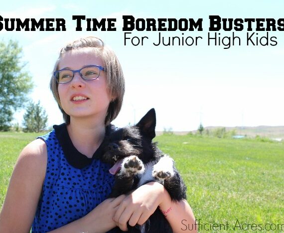 Summer Time Boredom Busters For Junior High Kids