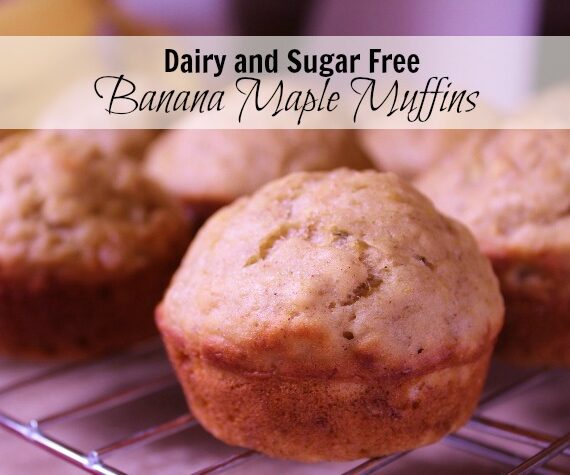 Banana Maple Muffins (Dairy and Sugar Free)