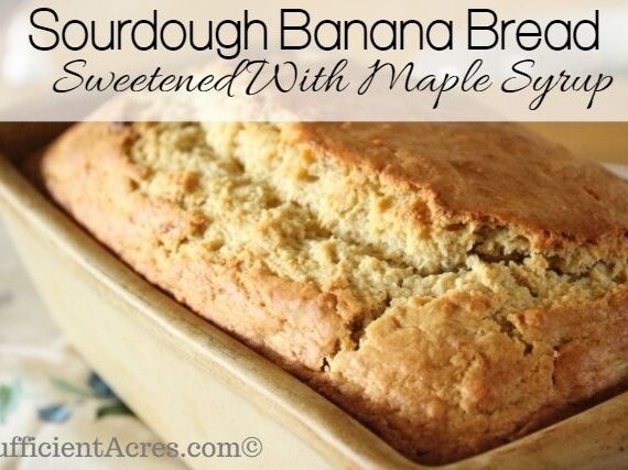 Maple Sourdough Banana Bread